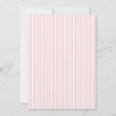 Invitation Premier anniversaire de la fille au thème d'une oi (Dos)