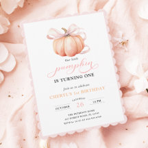 Premier anniversaire de la fille Bow Citrouille ro