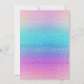 Invitation Premier anniversaire de la fille Dinosaure pourpre (Dos)