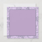 Invitation Premier anniversaire de la fille du Pony Lavender (Dos)