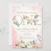 Invitation Premier anniversaire de la floraison de l'or rose  (Devant)