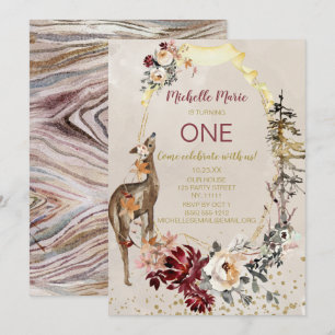 Invitation Premier anniversaire de la floraison des cerfs de
