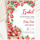 Invitation Premier anniversaire de la fraise de Berry