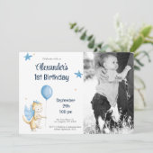 Invitation Premier anniversaire de la Marine Blue Cream Drago (Debout devant)