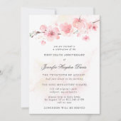 Invitation Premier anniversaire de la mort de Cherry Blossom (Devant)