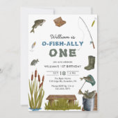 Invitation Premier anniversaire de la pêche rustique du poiss (Devant)