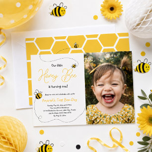 Invitation Premier anniversaire de la petite abeille
