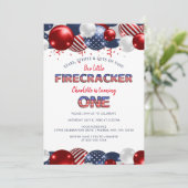 Invitation Premier anniversaire de la petite fêtresse à ballo (Debout devant)