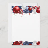 Invitation Premier anniversaire de la petite fêtresse à ballo (Dos)