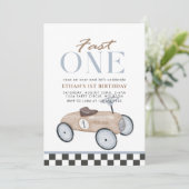 Invitation Premier anniversaire de la voiture de course Fast  (Debout devant)
