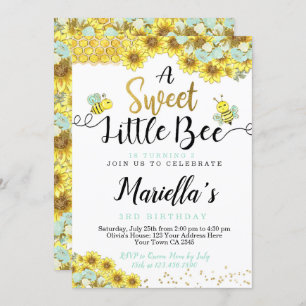 Invitation Premier anniversaire de l'abeille