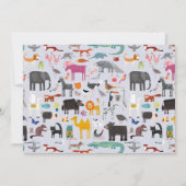 Invitation Premier anniversaire de l'animal (Dos)