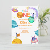 Invitation Premier anniversaire de l'espace, premier voyage a (Debout devant)