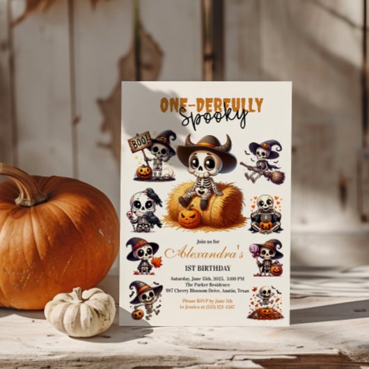 Invitation Premier anniversaire de l'Halloween occidentale à 