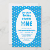 Invitation Premier anniversaire de Little Bunny (Devant)