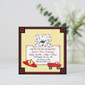 Invitation Premier anniversaire de Little Fireman (Debout devant)