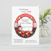 Invitation Premier anniversaire de Little Ladybug (Debout devant)