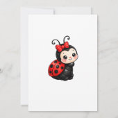 Invitation Premier anniversaire de Little Ladybug (Dos)