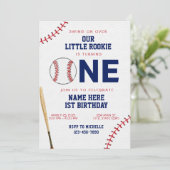 Invitation Premier anniversaire de Little Rookie Baseball (Debout devant)