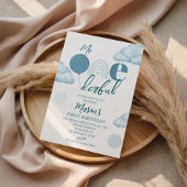 Invitation Premier anniversaire de M. ONEderful bleu