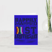 Invitation premier anniversaire de mariage (Devant)