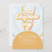 Invitation Premier anniversaire de naissance florale de notre (Devant)