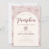 Invitation Premier anniversaire de notre petit Citrouille (Devant)