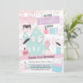 Invitation Premier Anniversaire de Petit Citrouille Halloween (Debout devant)