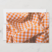 Invitation Premier anniversaire de Pumpkin | Photo rustique d (Dos)