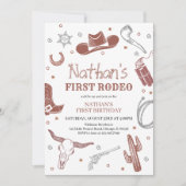 Invitation Premier anniversaire de Rodéo (Devant)