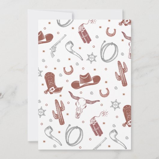 Invitation Premier anniversaire de Rodéo (Dos)