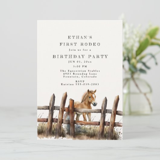 Invitation Premier anniversaire de Rodéo (Debout devant)