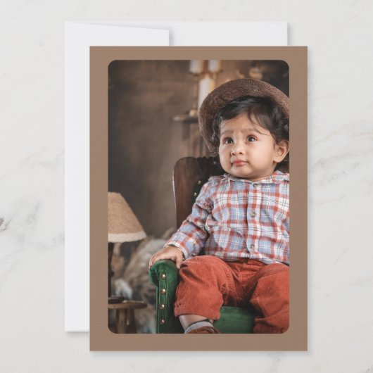 Invitation Premier anniversaire de Rodéo (Dos)