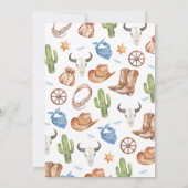 Invitation Premier anniversaire de Rodéo (Dos)