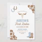 Invitation Premier anniversaire de Rodeo Cowboy (Devant)