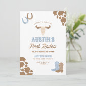 Invitation Premier anniversaire de Rodeo Cowboy (Debout devant)