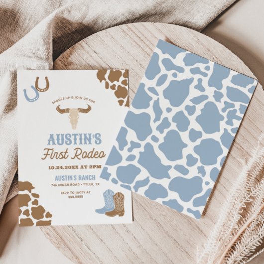 Invitation Premier anniversaire de Rodeo Cowboy