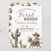 Invitation Premier anniversaire de Rodéo Saddup (Devant / Derrière)