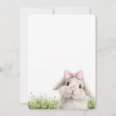 Invitation Premier Anniversaire de Some Bunny  (Dos)