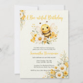 Invitation Premier Anniversaire de Sweet Bee (Devant)