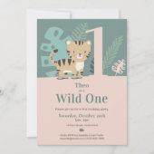 Invitation Premier anniversaire de Tiny Tiger Wild One (Devant)