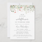 Invitation Premier Anniversaire de Wildflower (Devant)