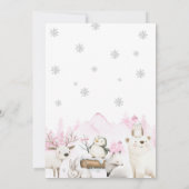 Invitation Premier anniversaire de Winter ONEderland (Dos)