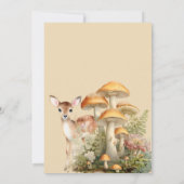 Invitation Premier anniversaire des cerfs de bois de Whimsal (Dos)