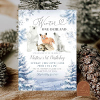 Premier anniversaire d'hiver Onederland Animaux Ar