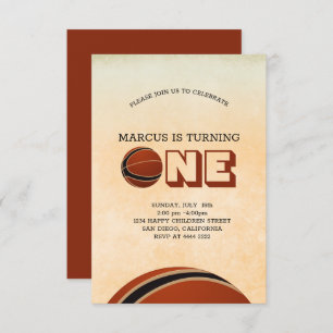 Invitation Premier anniversaire du basket-ball