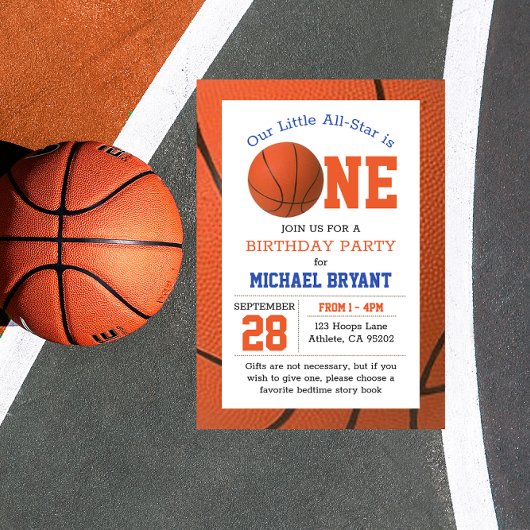 Invitation Premier anniversaire du basket-ball