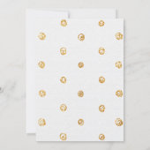 Invitation Premier anniversaire du bébé rose pâle (Dos)