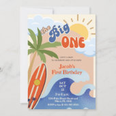 Invitation Premier anniversaire du Big One Rust Retro Surfing (Devant)