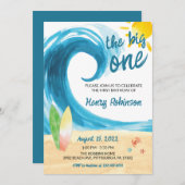 Invitation Premier anniversaire du Big One Surfer (Devant / Derrière)